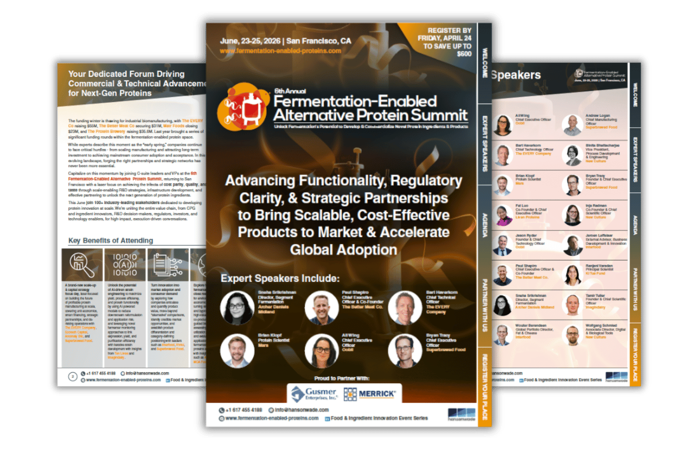 6th Fermentation-Enabled Alternative Protein Summit brochure image